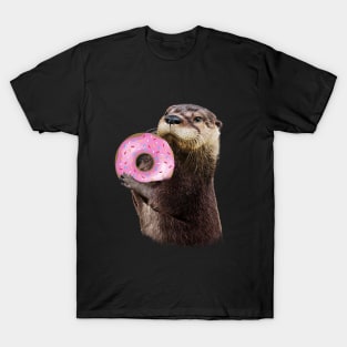 Otter with Donut T-Shirt